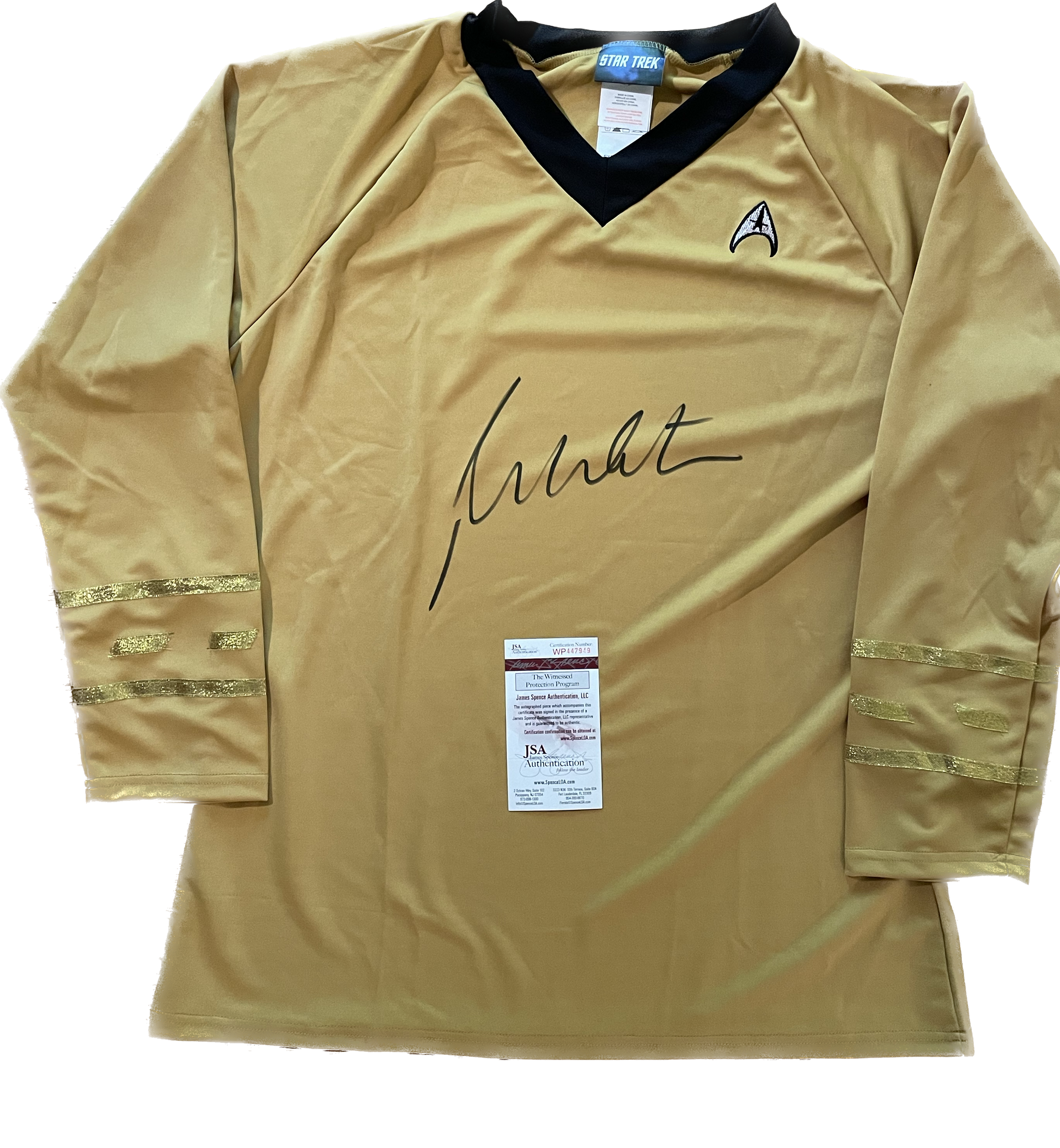"William Shatner Autographed Star Trek Shirt with JSA COA - Limited Edition Collectible"