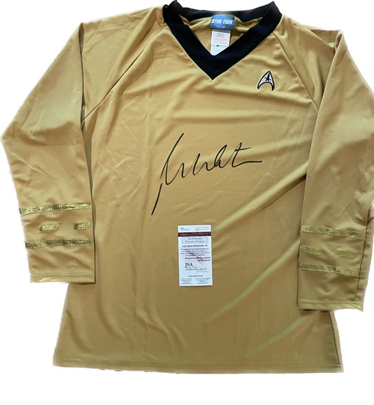 "William Shatner Autographed Star Trek Shirt with JSA COA - Limited Edition Collectible"