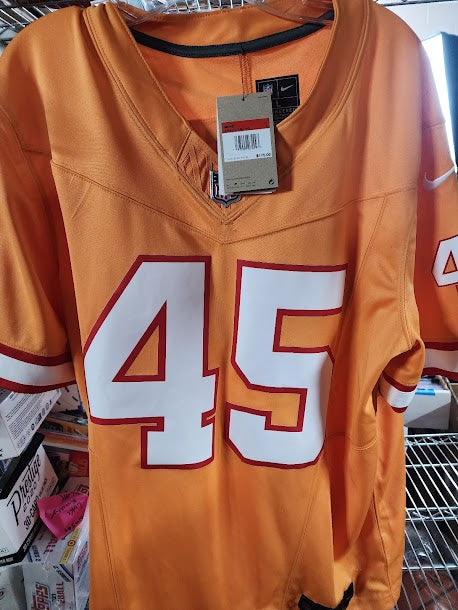 Devin White On Field Nike Licensed Bucs Football Jersey Size L Unsigned