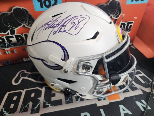 Adrian Peterson Autographed Winter Warrior Speed Flex Full Size Vikings Beckett COA