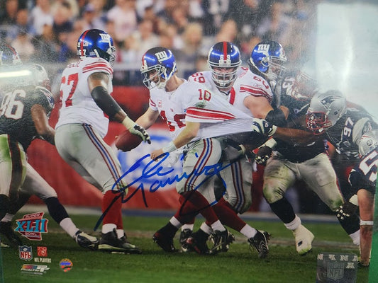 Eli Manning autographed 8x10 Super Bowl Photo New York Giants Steiner COA