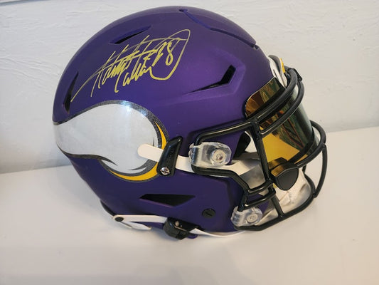 Adrian Peterson Autographed Speed Flex Full Size Helmet Vikings Beckett COA