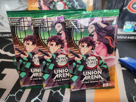 3 Pack LOT Demon Slayer Union Arena