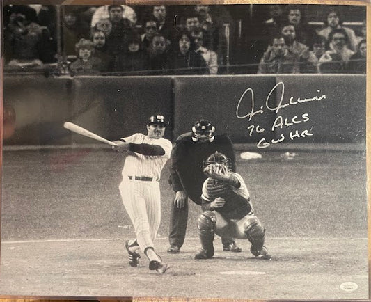 Chris Chambliss Autographed 16x20 Yankees Baseball Photo JSA COA Inscriptions
