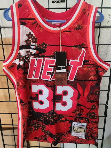 Alonzo Mourning Miami Heat Mitchell and Ness Hardwood Classics Jersey M Unsigned