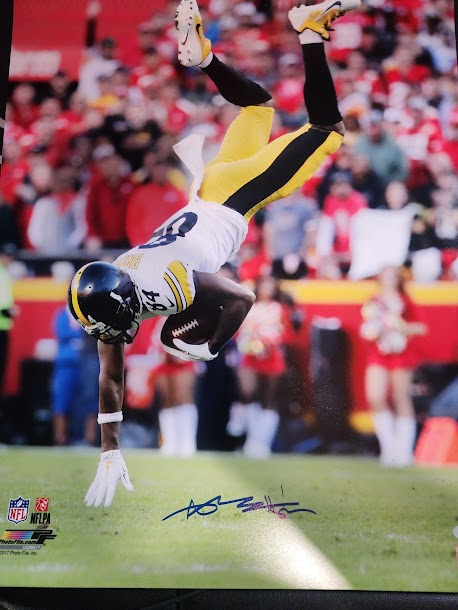 Antonio Brown Auto 16x20 Photo Steelers Beckett COA AB