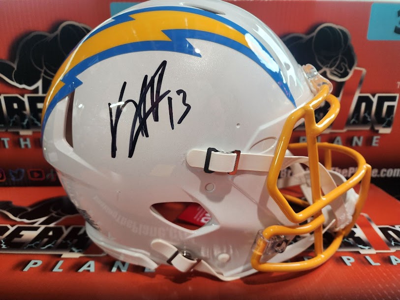 Keenan Allen Auto AUTHENTIC Full Size Helmet Chargers Beckett COA