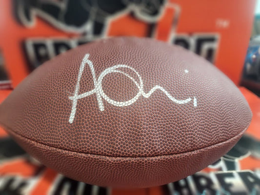 "Authentic Azeez Ojulari Autographed Football - New York Giants Memorabilia with Radtke COA"