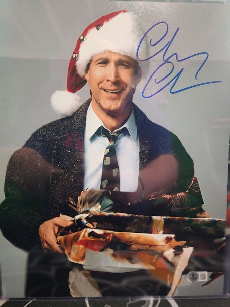 Chevy Chase Auto 14x11 Photo Beckett COA National Lampoon's Christmas Vacation