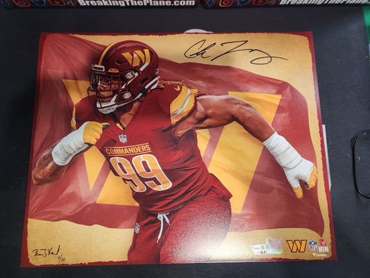 Autographed /10! Chase Young 16x20 Photo Fanatics COA Artist Depiction