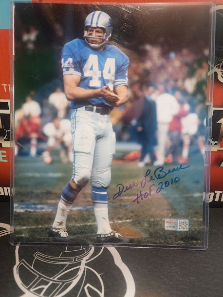 Dick LeBeau Auto 8x10 Photo Detroit Lions Tristar COA