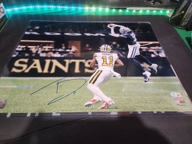 Trevon Diggs Auto 16x20 Photo Dallas Cowboys Beckett COA