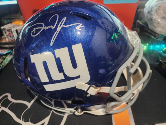 Daniel Jones Autographed FANATICS COA Full Size Helmet New York Giants