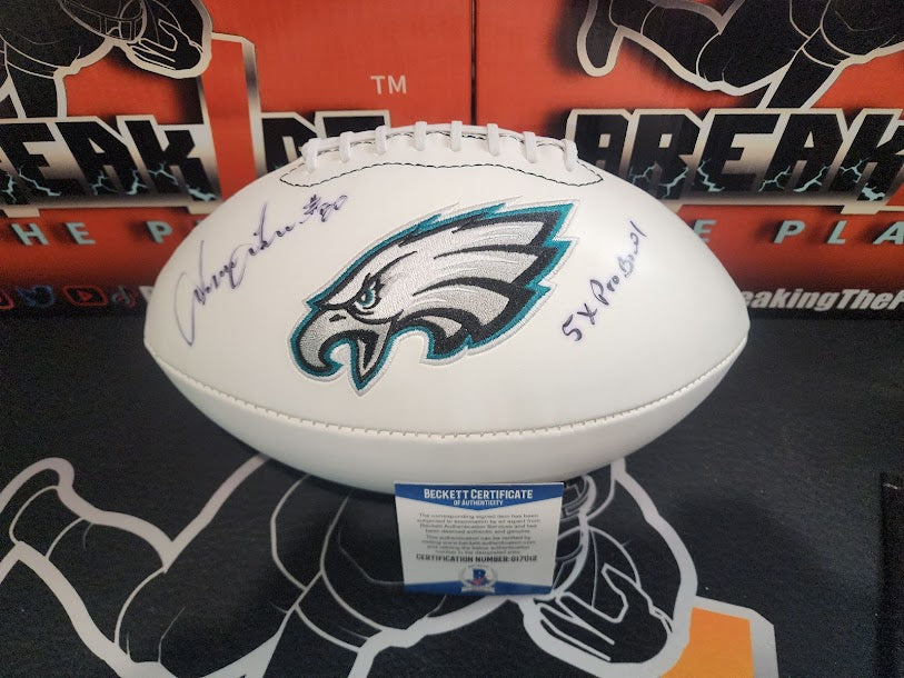 Irving Fryar Autographed Inscription BECKETT COA Eagles Football