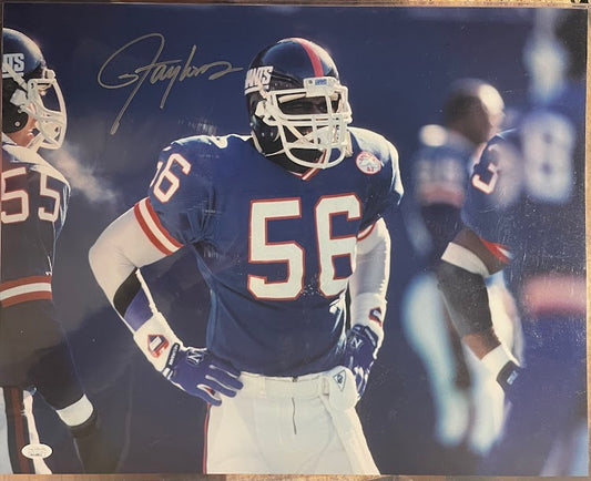 Lawrence Taylor Autographed 16x20 Photo NY Giants JSA COA