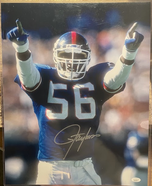 Lawrence Taylor Autographed 16x20 Photo NY Giants JSA COA