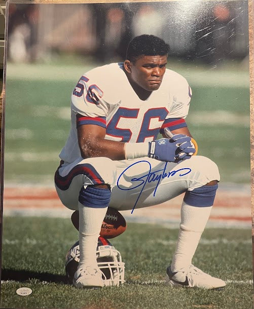 Lawrence Taylor Autographed 16x20 Photo NY Giants JSA COA