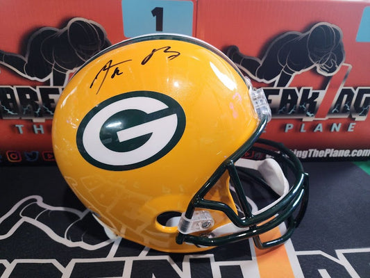 Aaron Rodgers Fanatics COA Autographed Full Size Helmet Green Bay Packers