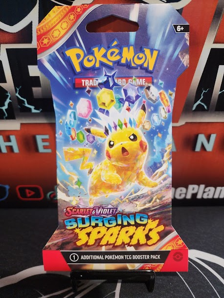 Pokemon Surging Sparks SLEEVED Booster Pack (LIVE RIP ONLY)