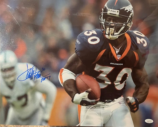 Terrell Davis Autographed 16x20 Denver Broncos Photo JSA COA