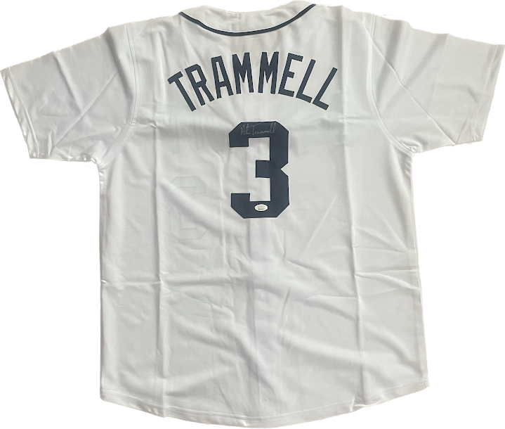 Alan Trammell Auto Custom Jersey JSA COA Detroit Tigers Baseball