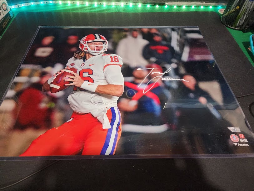 Trevor Lawrence 16x20 Auto Photo Clemson Tigers Jaguars Fanatics COA