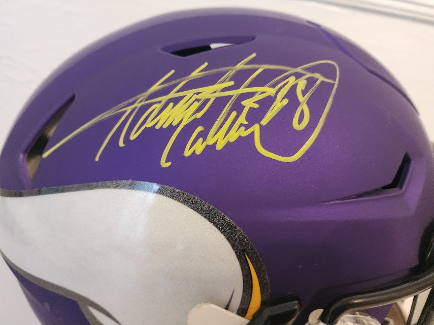 Adrian Peterson Autographed Speed Flex Full Size Helmet Vikings Beckett COA