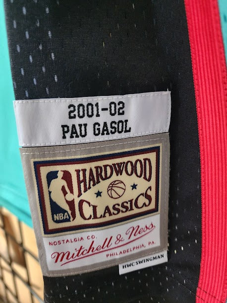 Pau Gasol Vancouver Memphis Grizzlies Mitchell and Ness Hardwood Classics Jersey XL Unsigned