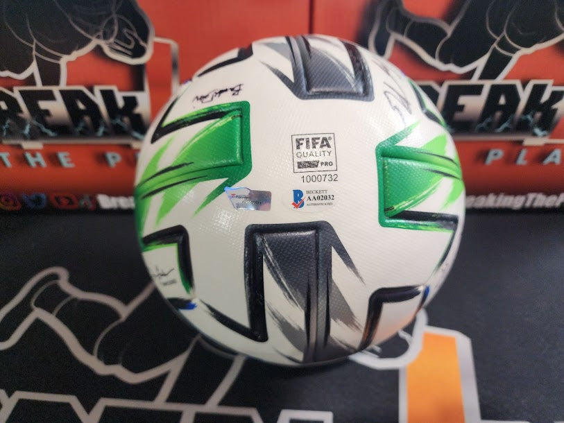 WOW! 2020 Real Salt Salt Lake Soccer Ball 13 Autos Beckett COA MLS Fanatics