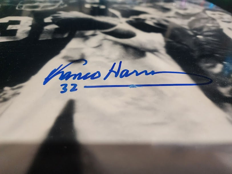 Franco Harris 16x20 Auto Photo Steelers JSA COA (small smudge see pics)