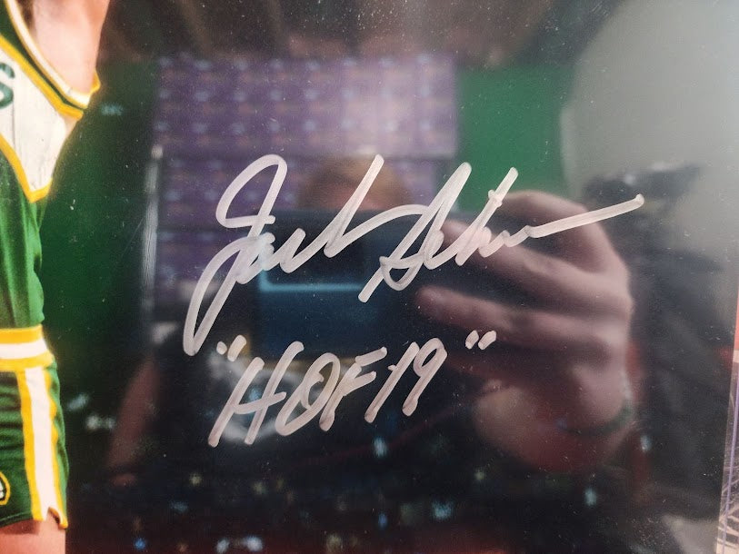 Jack Sikma Auto 16x20 Photo Schwartz COA Seattle Supersonics Thunder