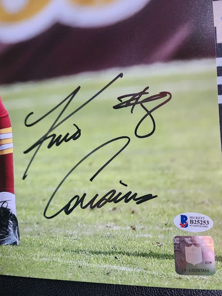 Kirk Cousins Auto 16x20 Photo Washington Commanders Redskins Beckett COA