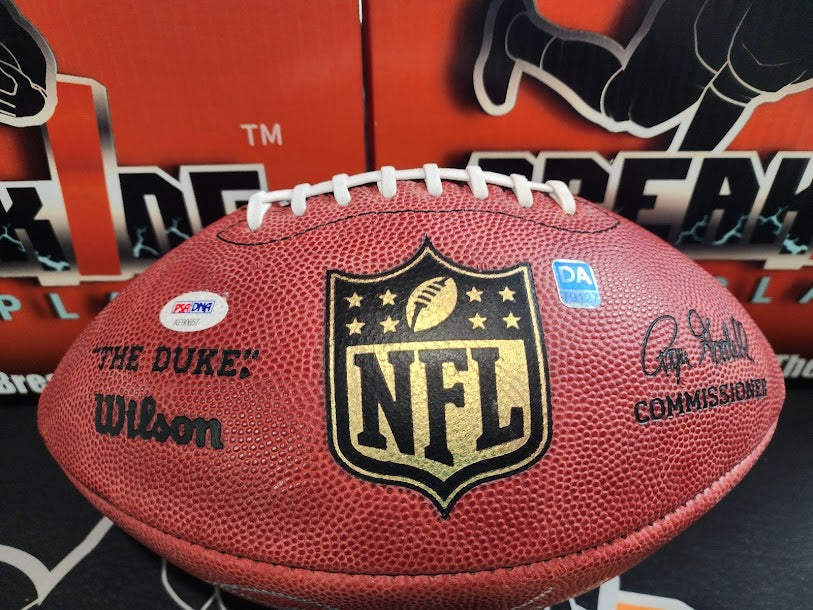 Lawrence Taylor AUTHENTIC "The Duke" Autographed Football Giants PSA COA Wilson