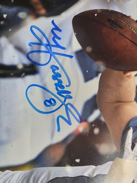 Matt Hasselbeck Auto 16x20 Seahawks Photo Mill Creek COA Snow