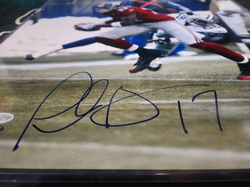 Plaxico Burress 16x20 Auto Photo NY Giants Beckett COA Alt Jersey
