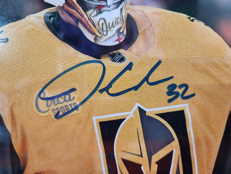 Jonathan Quick Autographed 8x10 Hockey Photo Golden Knights JSA COA