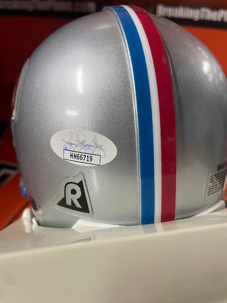 Ray Guy Autographed SUPER BOWL Mini Helmet JSA COA Raiders