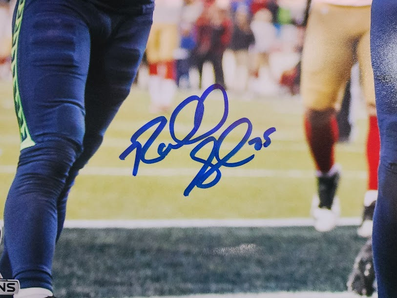 Richard Sherman Auto 16x20 Photo Seahawks Sherman Holo COA NFC Championship
