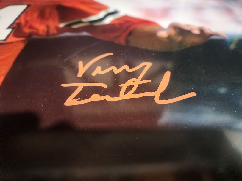 Vinny Testaverde Auto 16x20 Photo Miami Hurricanes Beckett COA College Jets Ravens