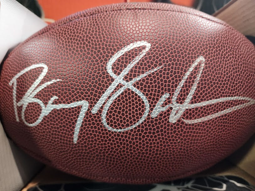 Barry Sanders Full Panel Autographed Schwartz Sports Memorabilia COA Football Detroit Lions
