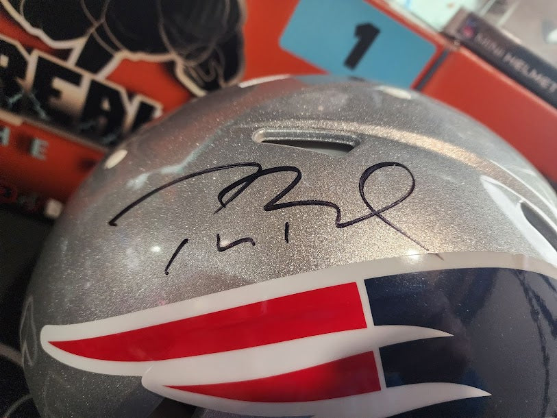 Tom Brady AUTHENTIC Last Super Bowl Patriots Autographed Full Size Fanatics COA