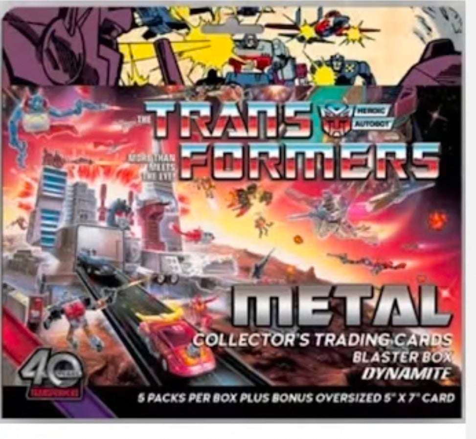 2026 Upper Deck Transformers METAL collector cards blaster box