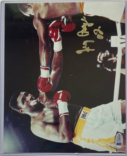 Greg Page Autographed Boxing 8x10 Photo with Beckett COA - Y84049