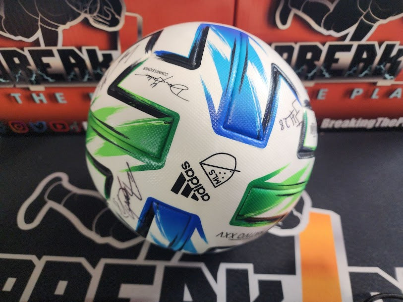 WOW! 2020 Real Salt Salt Lake Soccer Ball 13 Autos Beckett COA MLS Fanatics