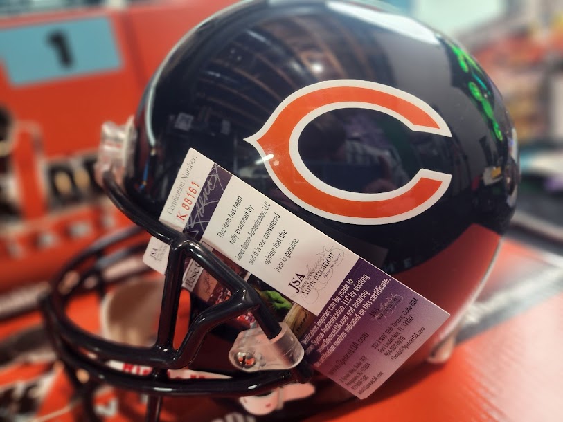 Brandon Marshall Auto Full Size Helmet Bears JSA COA Pro Bowl Script