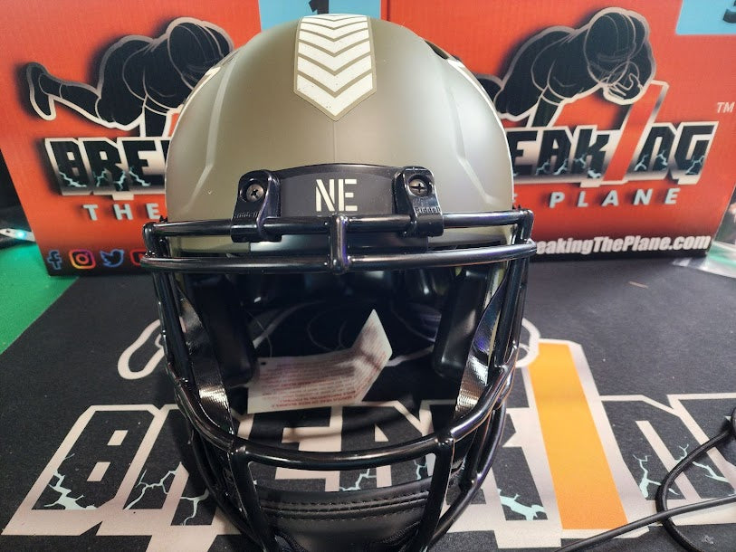 Tom Brady Auto AUTHENTIC Patriots Full Size Helmet STS Fanatics COA Salute to Service