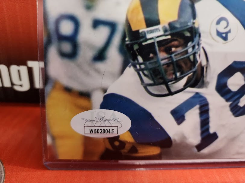 Dan Hampton Autographed 8x10 Photo JSA COA Bears HOF