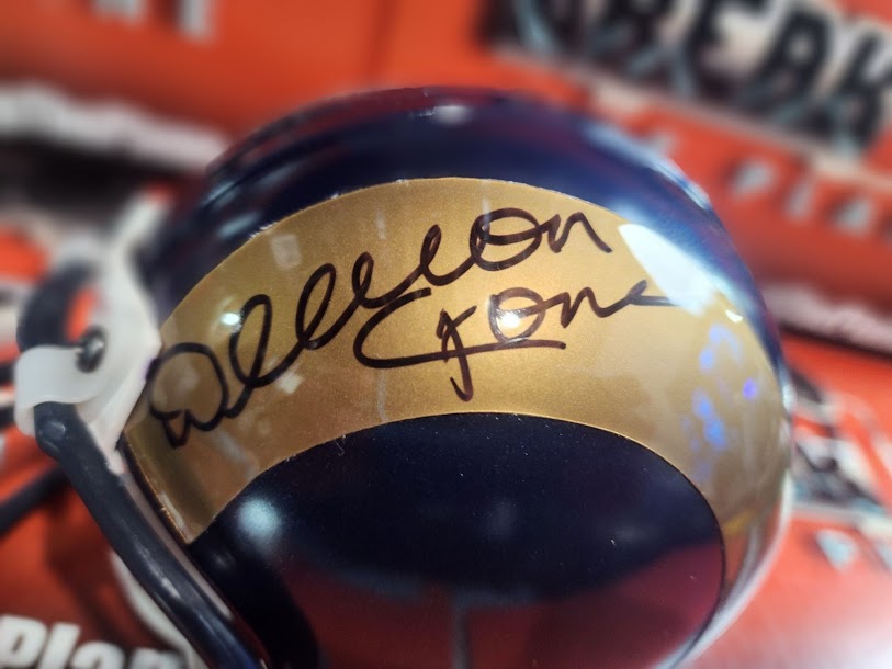 Deacon Jones Auto Mini Helmet JSA COA Rams