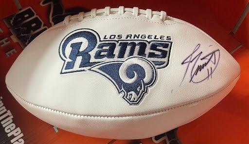 Jim Everett Autographed Rams Football JSA COA White Panel