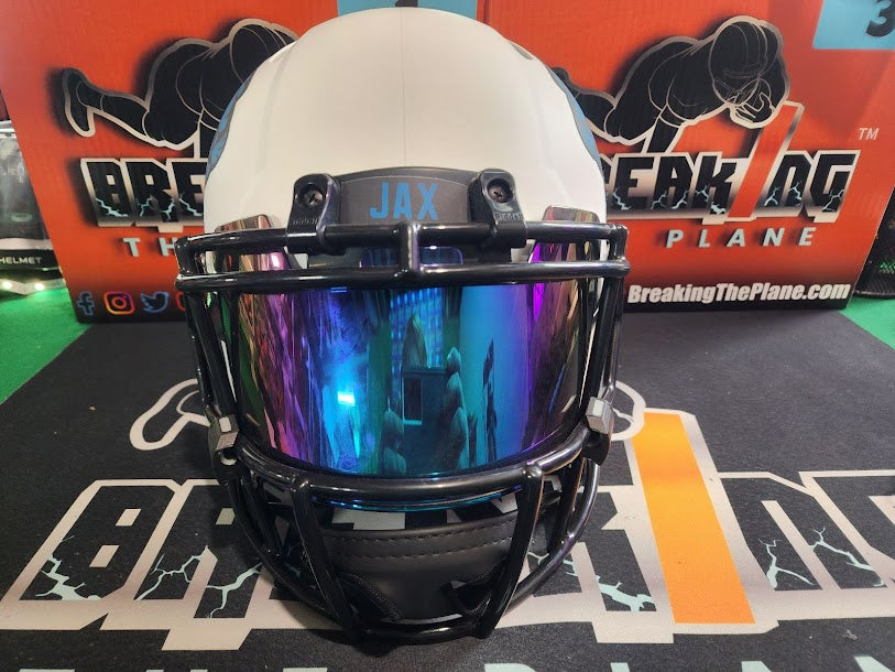 Fred Taylor Auto AUTHENTIC Lunar Full Size Helmet Jaguars Beckett COA Visor
